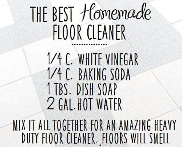 Best simple hard floor cleaner - natural and very effective